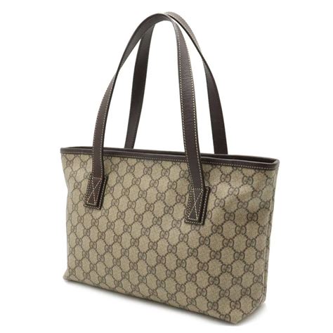 Gucci 211138 Women's GG Supreme,Leather Tote Bag 